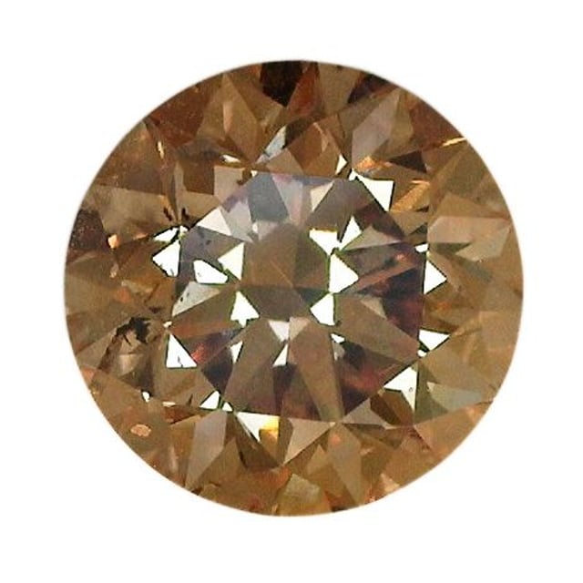 2.19 ct Round Fancy Yellowish Brown natural diamond