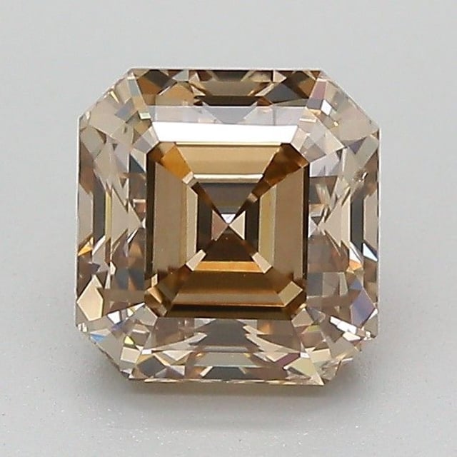 1.52 ct Asscher Fancy Yellowish Brown natural diamond