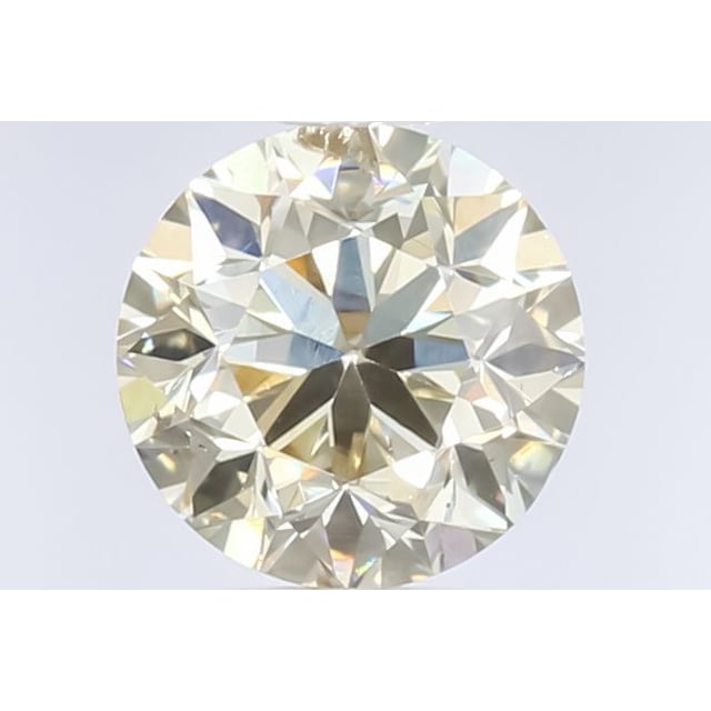 0.61 ct Round Fancy Light Yellow Brown natural diamond