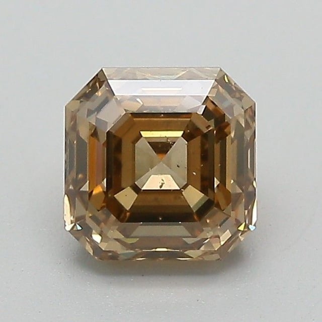 1.26 ct Asscher Fancy Yellowish Brown natural diamond