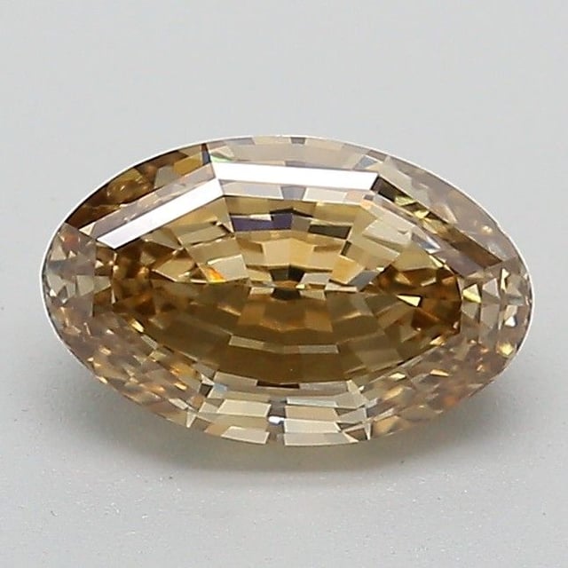 1.27 ct Oval Fancy Yellow Brown natural diamond