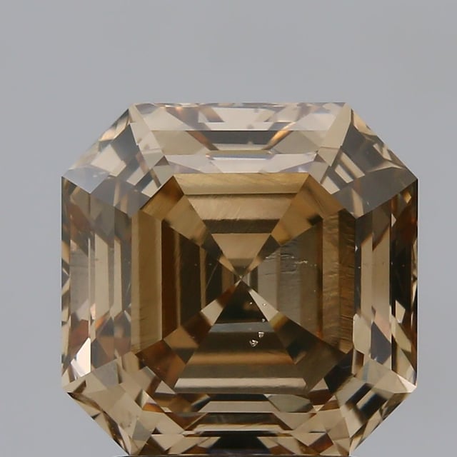 2.71 ct Asscher Fancy Yellowish Brown natural diamond