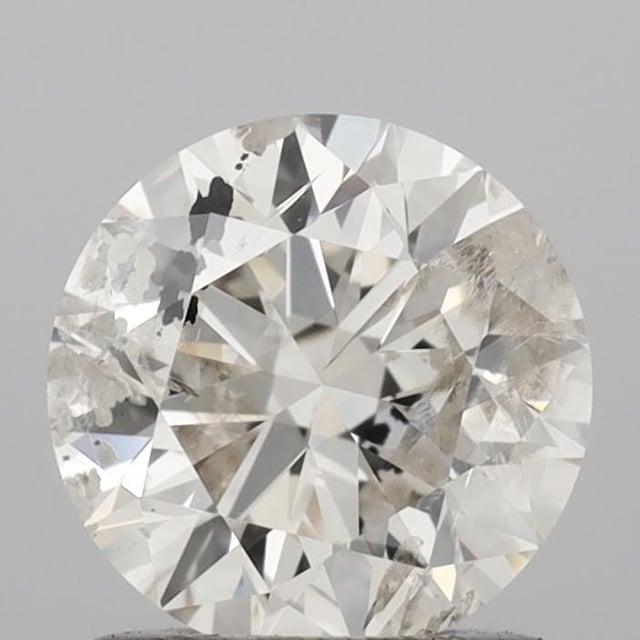 1.01 ct round champagne diamond, GIA M · Faint Brown