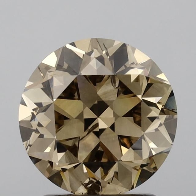 2.00 ct Round Fancy Yellowish Brown natural diamond