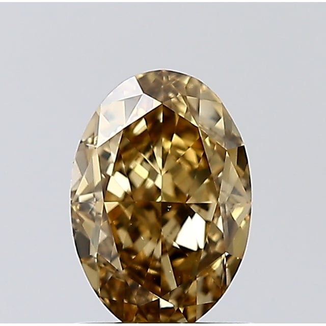 1.01 ct Oval Fancy Yellow Brown natural diamond