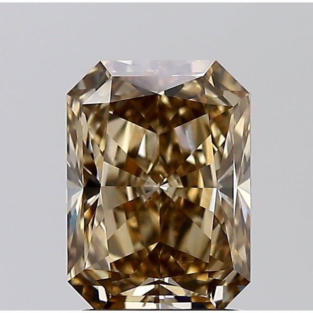 2.00 ct Radiant Fancy Yellow Brown natural diamond