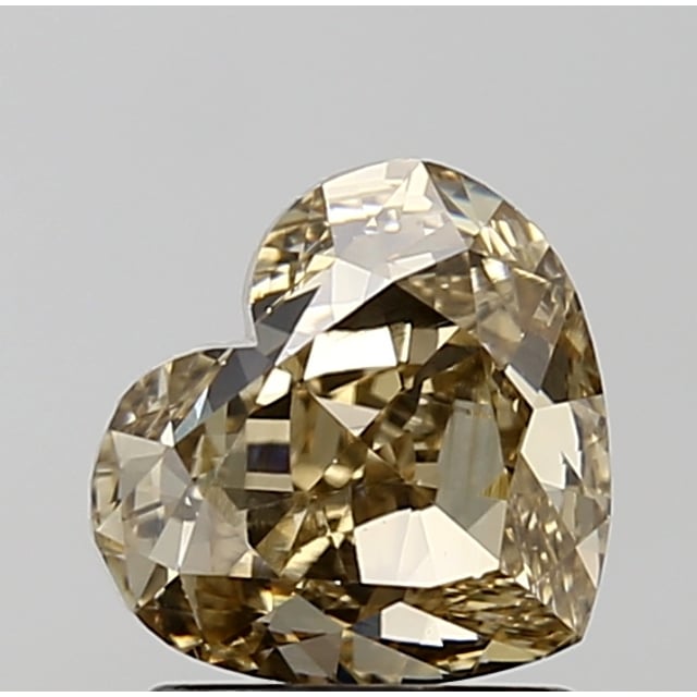 2.01 ct Heart Fancy Yellowish Brown natural diamond