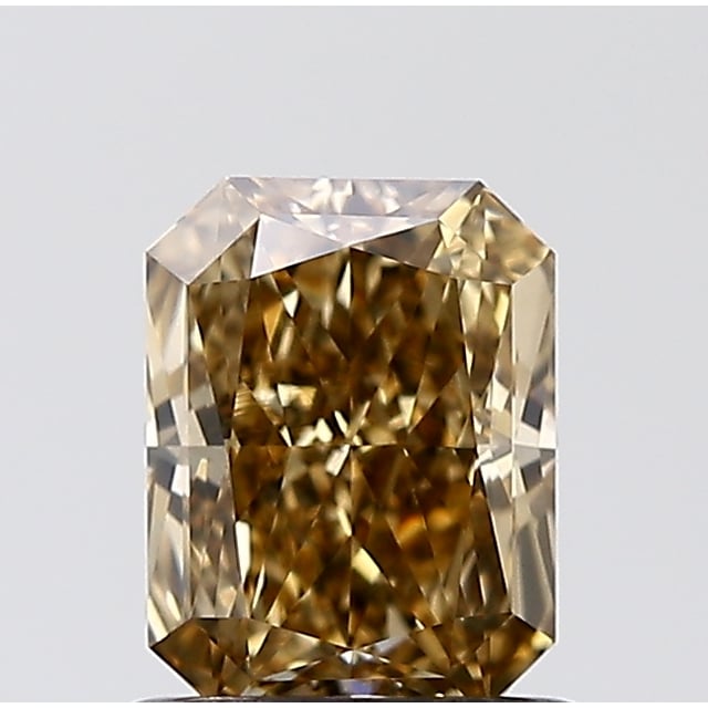 1.02 ct Radiant Fancy Yellow Brown natural diamond