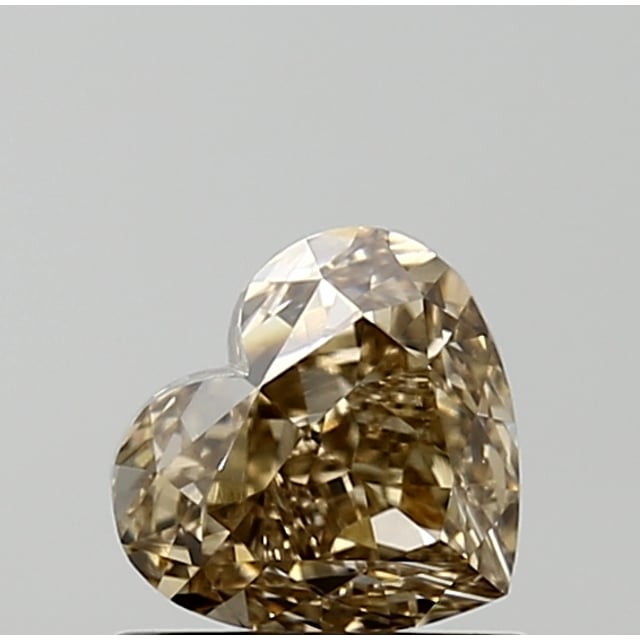 1.05 ct Heart Fancy Yellowish Brown natural diamond