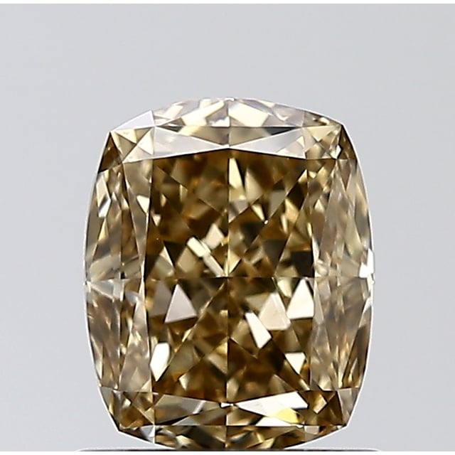 1.21 ct Cushion Fancy Yellowish Brown natural diamond