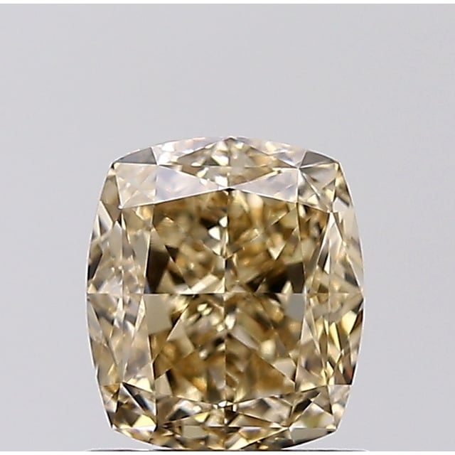 1.31 ct Cushion Fancy Yellow Brown natural diamond