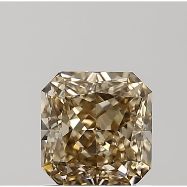 0.96 ct Radiant Fancy Yellowish Brown natural diamond