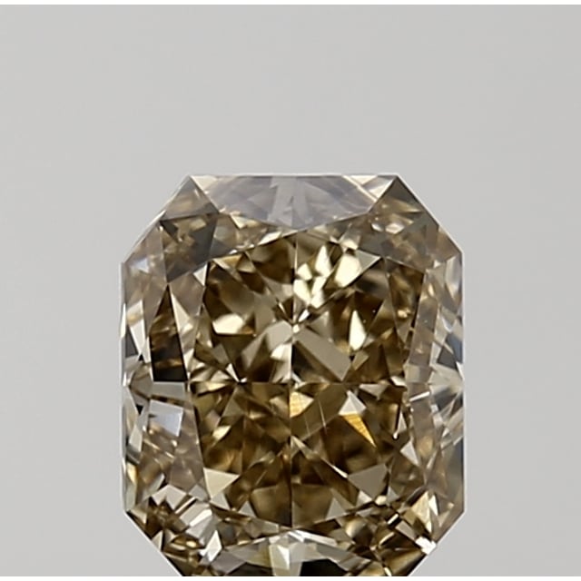 1.02 ct Radiant Fancy Yellowish Brown natural diamond