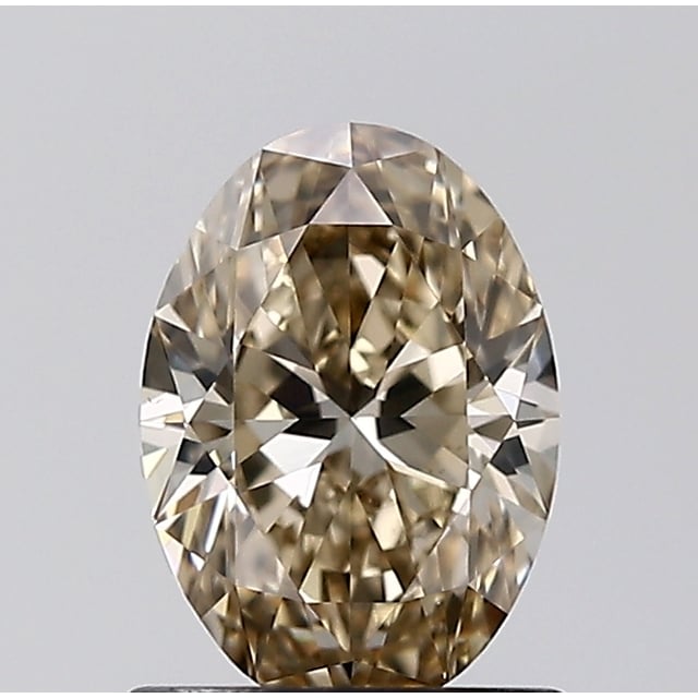 1.01 ct Oval Fancy Yellow Brown natural diamond