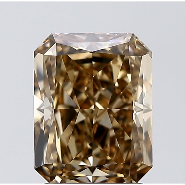 2.50 ct Radiant Fancy Yellowish Brown natural diamond