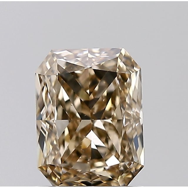 1.20 ct Radiant Fancy Yellow Brown natural diamond