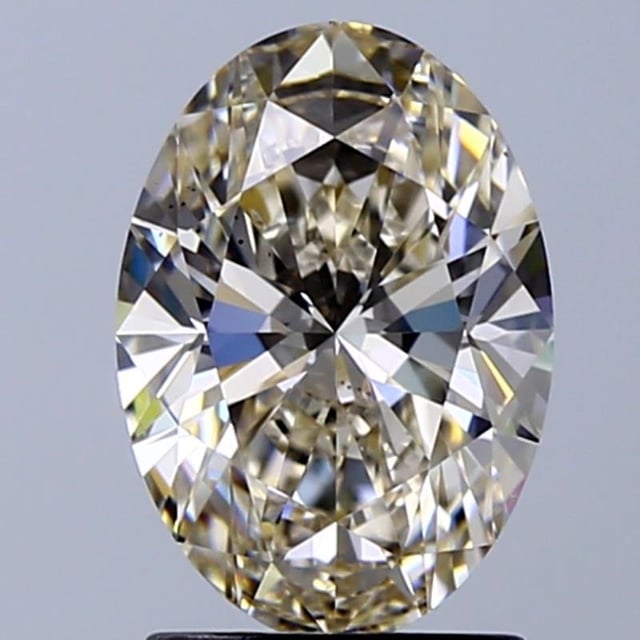 1.71 ct Oval K · Faint Brown natural diamond