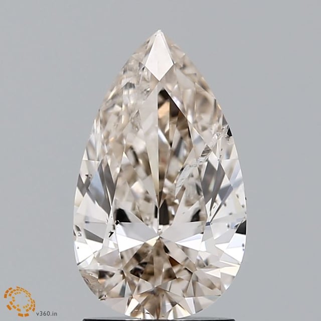 2.01 ct Pear M · Faint Brown natural diamond