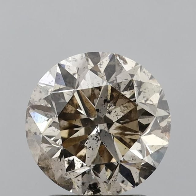 2.03 ct Round Fancy Light Brown natural diamond