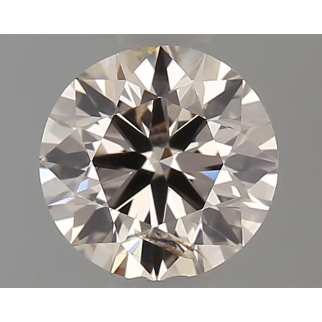 0.47 ct Round N · Very Light Brown natural diamond