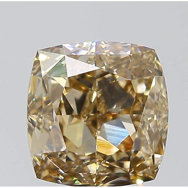 1.49 ct Cushion Fancy Yellow Brown natural diamond
