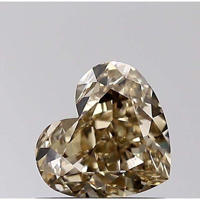 1.01 ct Heart Fancy Yellowish Brown natural diamond