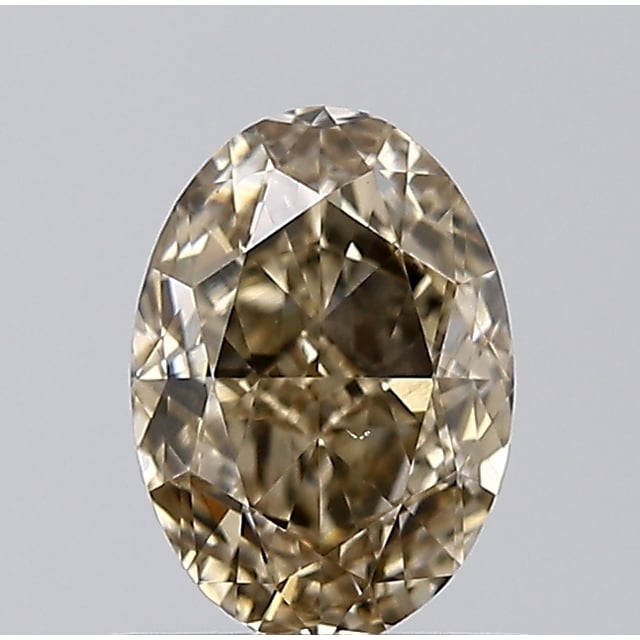 1.01 ct Oval Fancy Yellow Brown natural diamond
