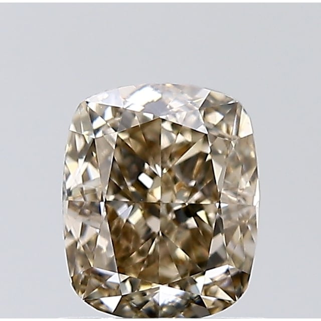 1.14 ct Cushion Fancy Light Brown natural diamond