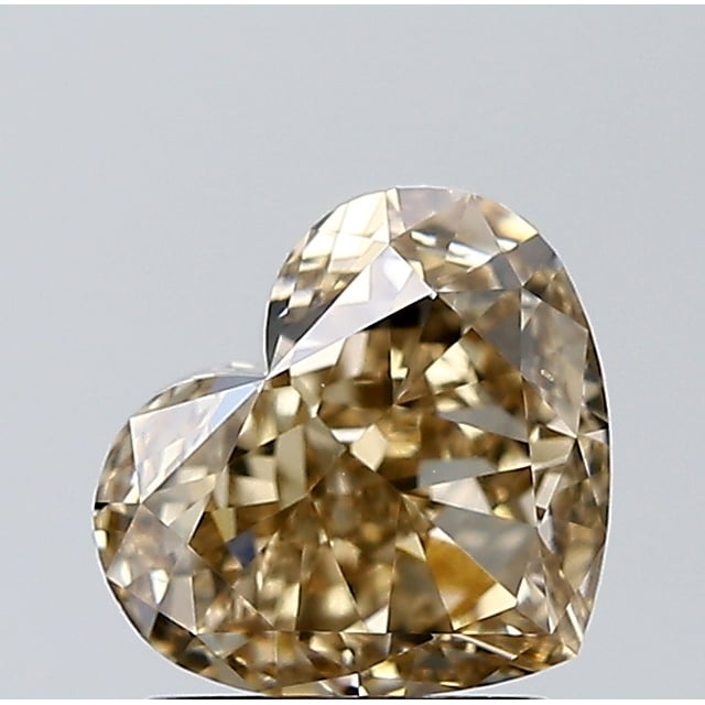 2.00 ct Heart Fancy Yellowish Brown natural diamond