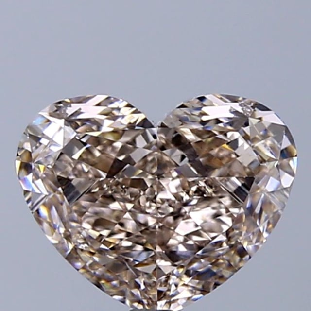 2.12 ct Heart M · Faint Brown natural diamond