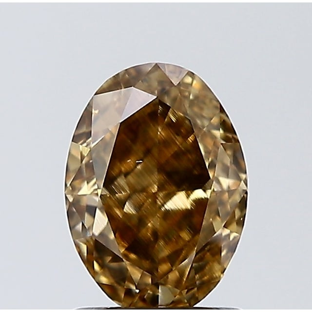 1.50 ct Oval Fancy Yellow Brown natural diamond