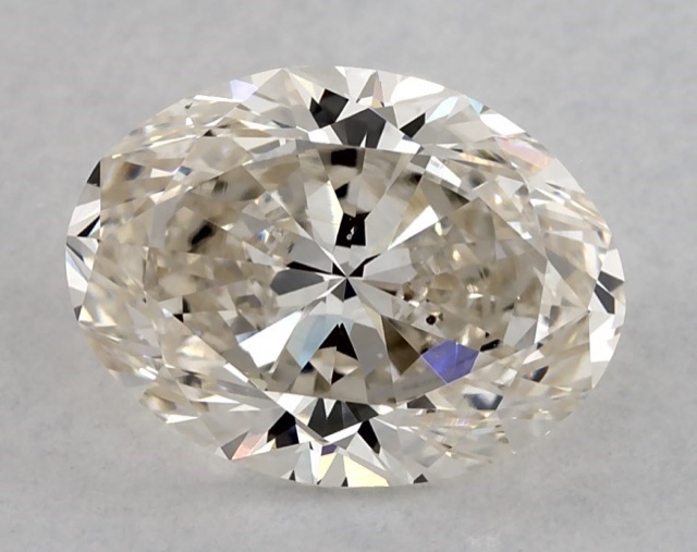 2.20 ct Oval K · Faint Brown natural diamond