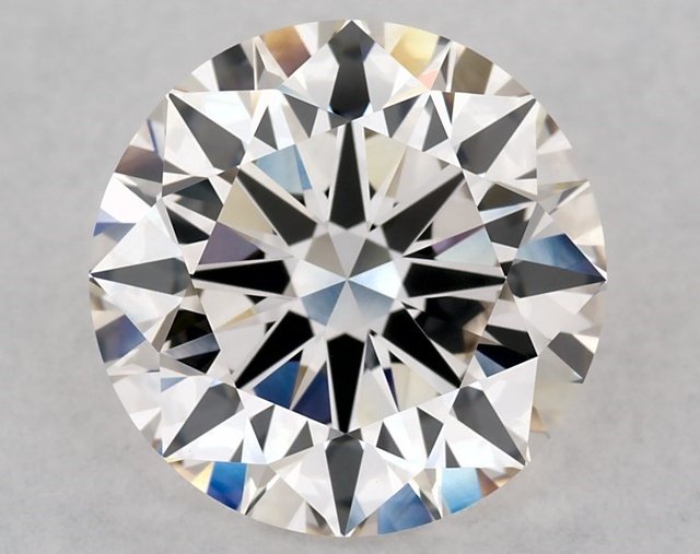 3.21 ct Round K · Faint Brown natural diamond