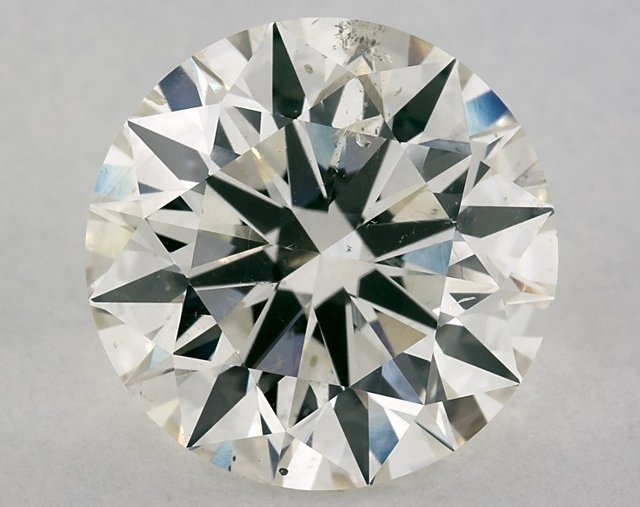 5.05 ct Round K · Faint Brown natural diamond
