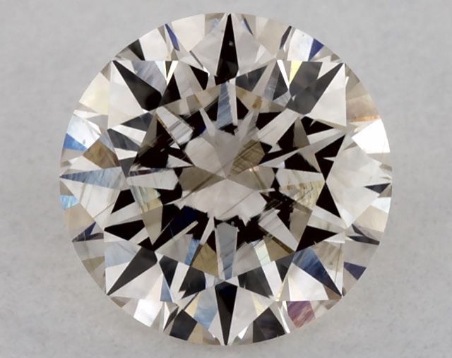 0.56 ct round champagne diamond, GIA K · Faint Brown