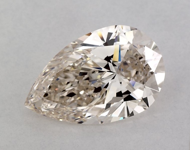7.04 ct Pear K · Faint Brown natural diamond