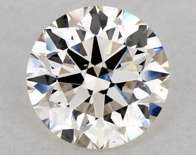 1.25 ct Round K · Faint Brown natural diamond