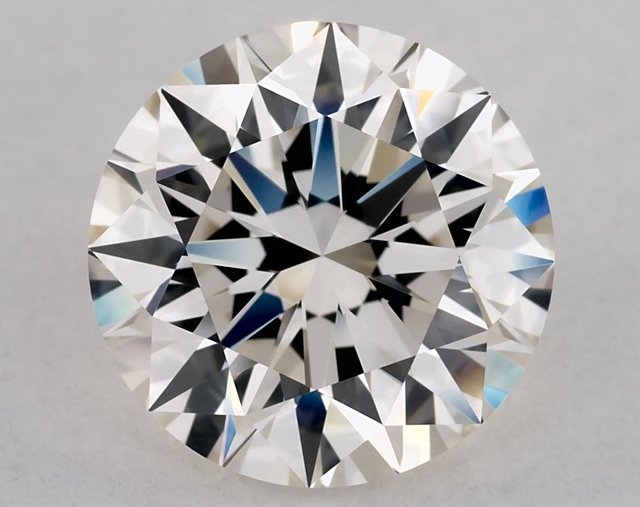 3.20 ct Round K · Faint Brown natural diamond
