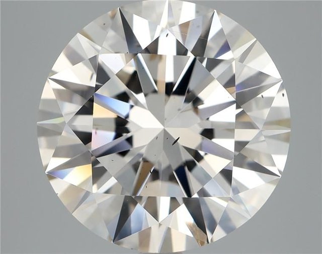 5.24 ct Round K · Faint Brown natural diamond