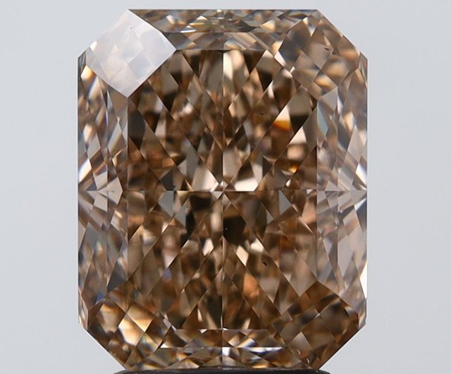 3.63 ct Radiant Fancy Brown natural diamond