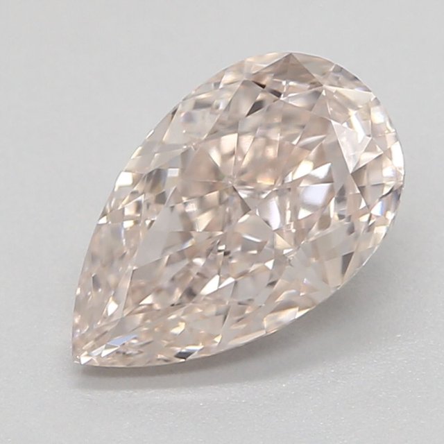 0.77 ct Pear Light Pinkish Brown natural diamond