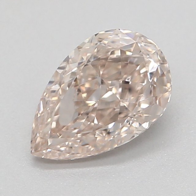 0.51 ct Pear Light Pinkish Brown natural diamond