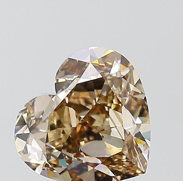 2.22 ct Heart Fancy Brown natural diamond