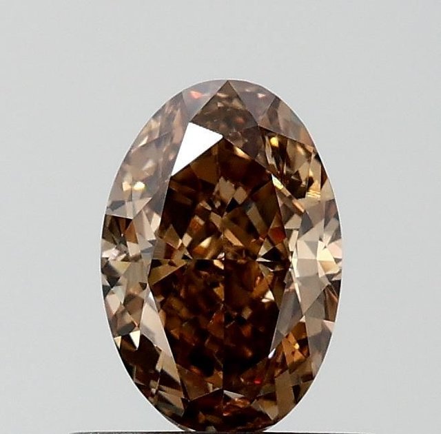 0.72 ct Oval Fancy Brown natural diamond