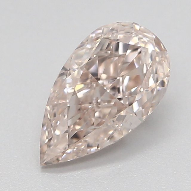 0.56 ct Pear Light Pinkish Brown natural diamond
