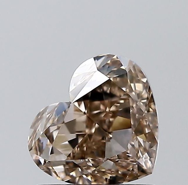 1.33 ct Heart Fancy Brown natural diamond