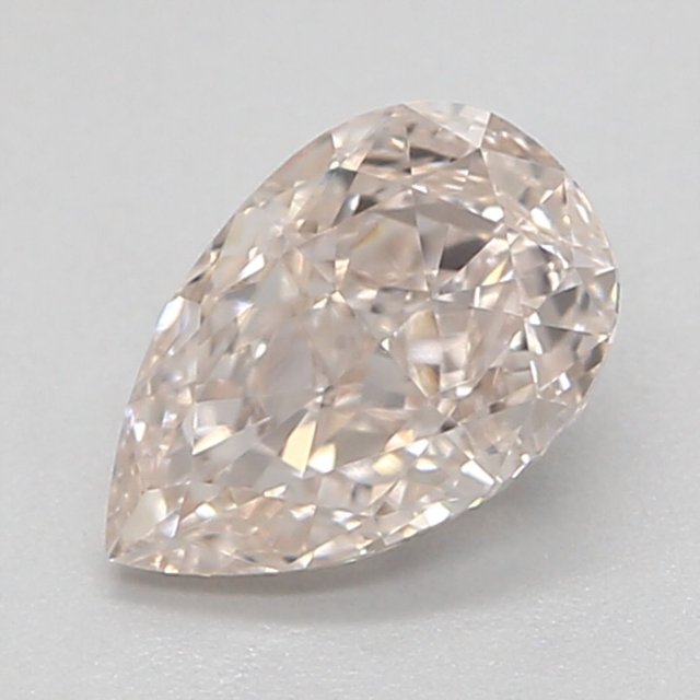 0.46 ct Pear Light Pinkish Brown natural diamond