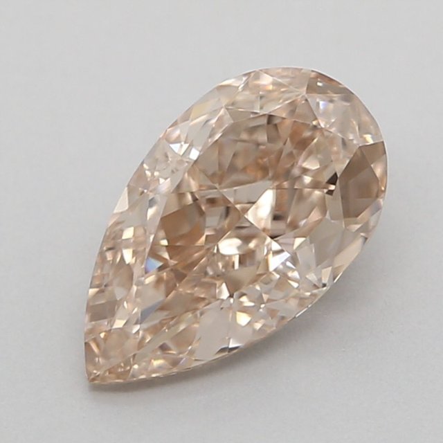 0.71 ct Pear Fancy Pinkish Brown natural diamond