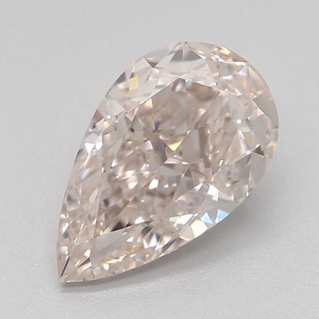 0.74 ct Pear Light Pinkish Brown natural diamond