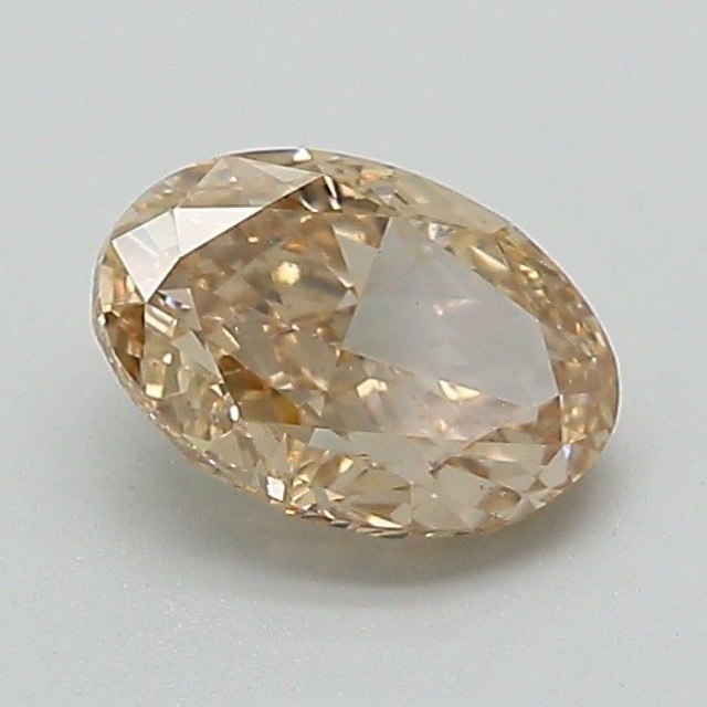 1.04 ct Oval Fancy Light Yellowish Brown natural diamond